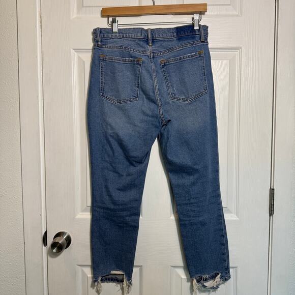 Abercrombie & Fitch The Skinny High Rise Frayed Hem - Picture 2 of 10